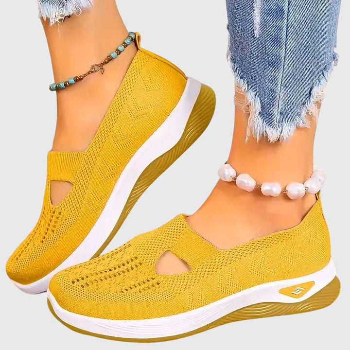 Beatriz | Women's Slip-On Orthopedic Flats with Knit Diamond Detail