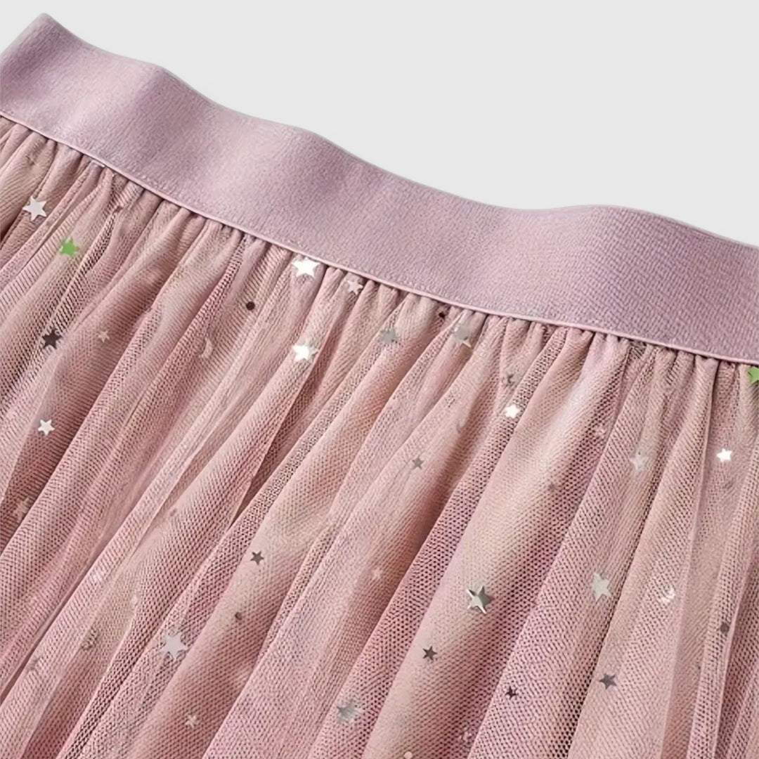 Seraphine | Women's Sequin Tulle Handkerchief Skirt