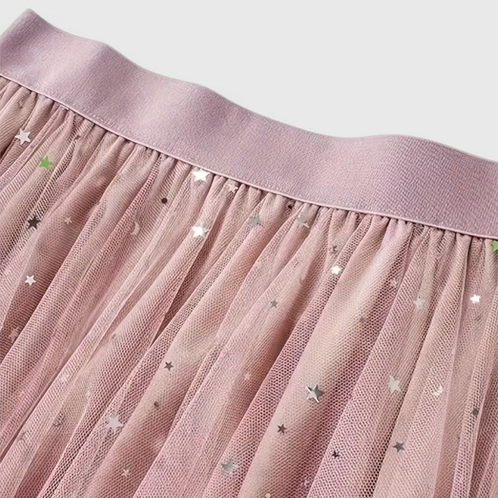 Seraphine | Women's Sequin Tulle Handkerchief Skirt