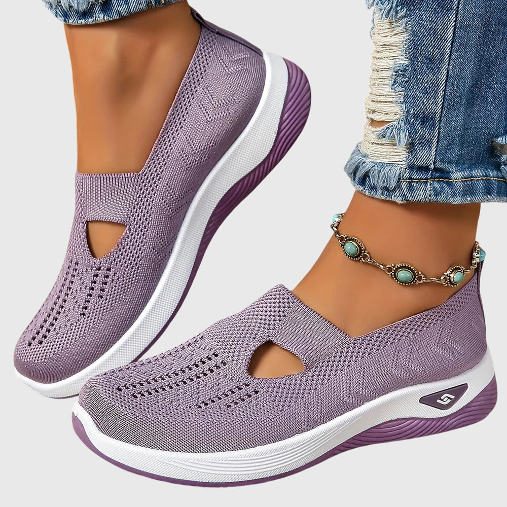 Beatriz | Women's Slip-On Orthopedic Flats with Knit Diamond Detail
