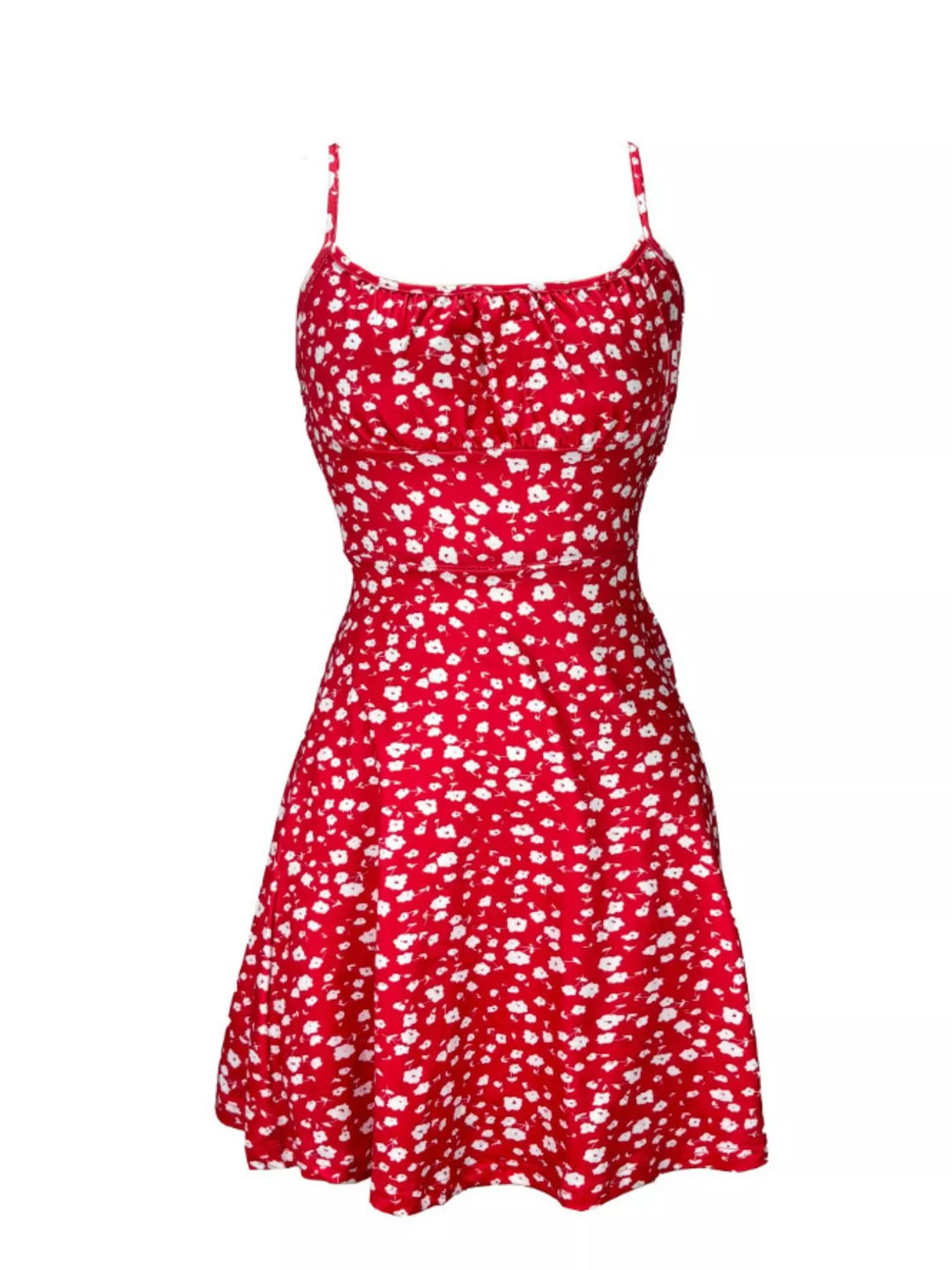 Odette | Women's Tie Strap Square Neck Floral Mini Dress