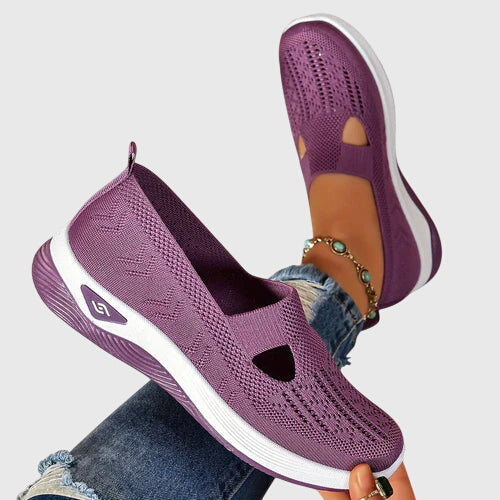 Beatriz | Women's Slip-On Orthopedic Flats with Knit Diamond Detail