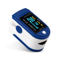 Fingertip Pulse Oximeter – Blood Oxygen (SpO2) and Pulse Rate Monitor with LCD Screen – Compact & Portable, Blue or Black