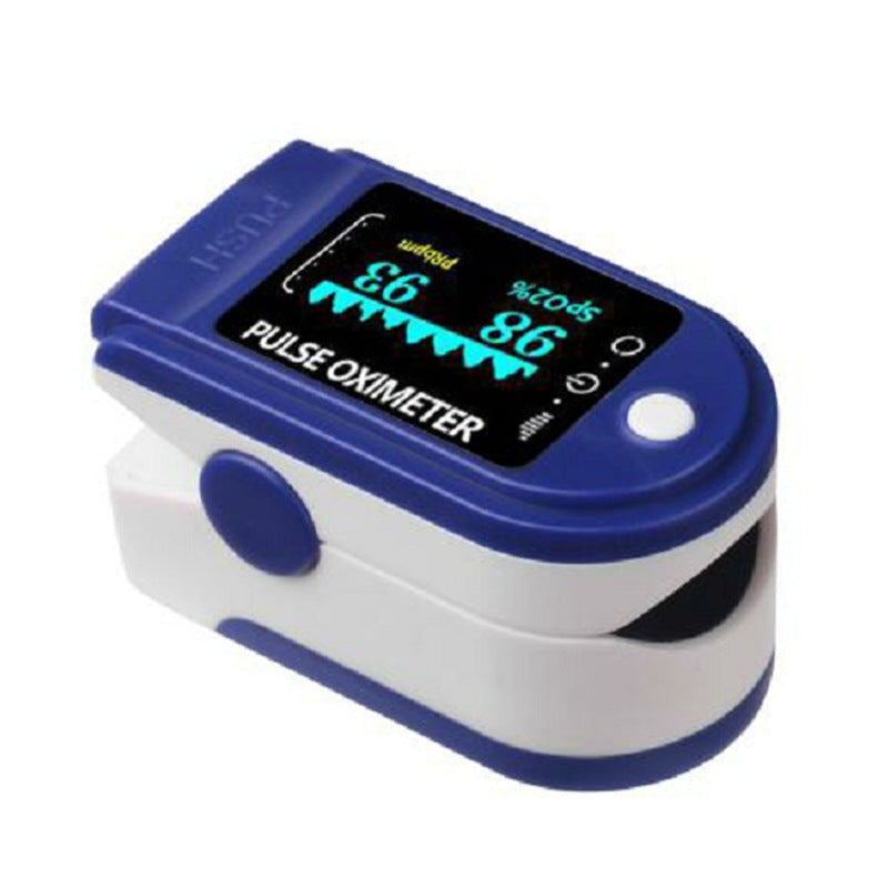 Fingertip Pulse Oximeter – Blood Oxygen (SpO2) and Pulse Rate Monitor with LCD Screen – Compact &amp; Portable, Blue or Black