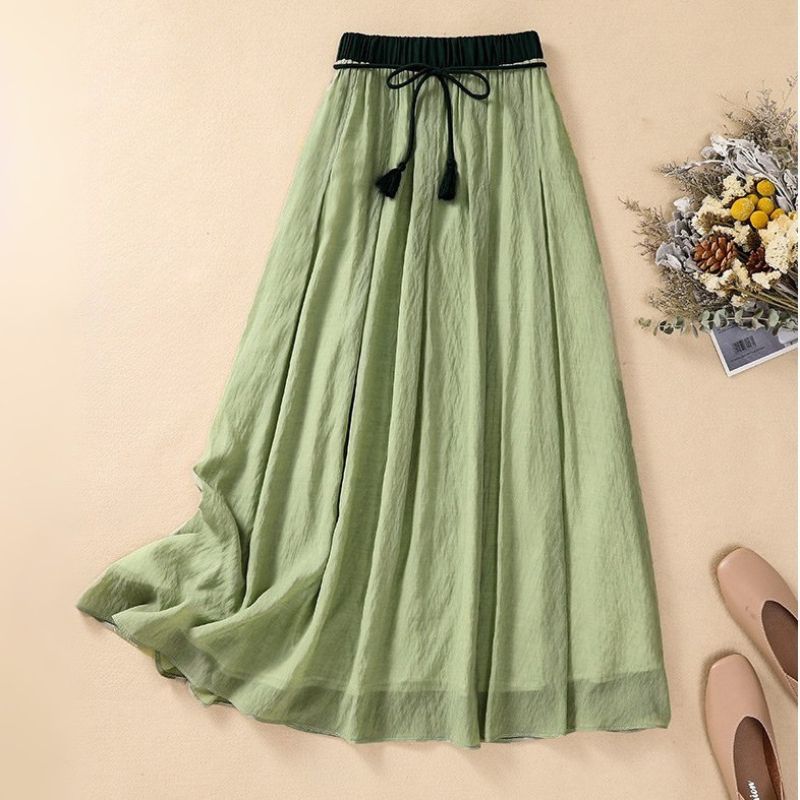 Juniper | Women's Tassel Tie Waist Maxi Skirt