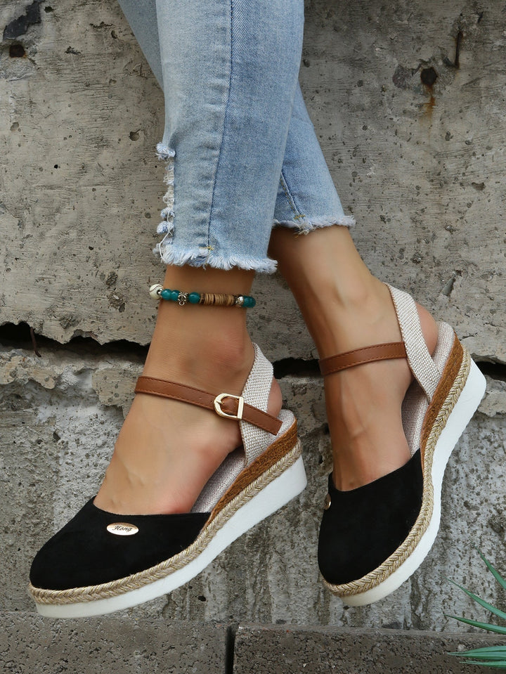 Naxos | Ankle Strap Espadrille Wedge Sandals