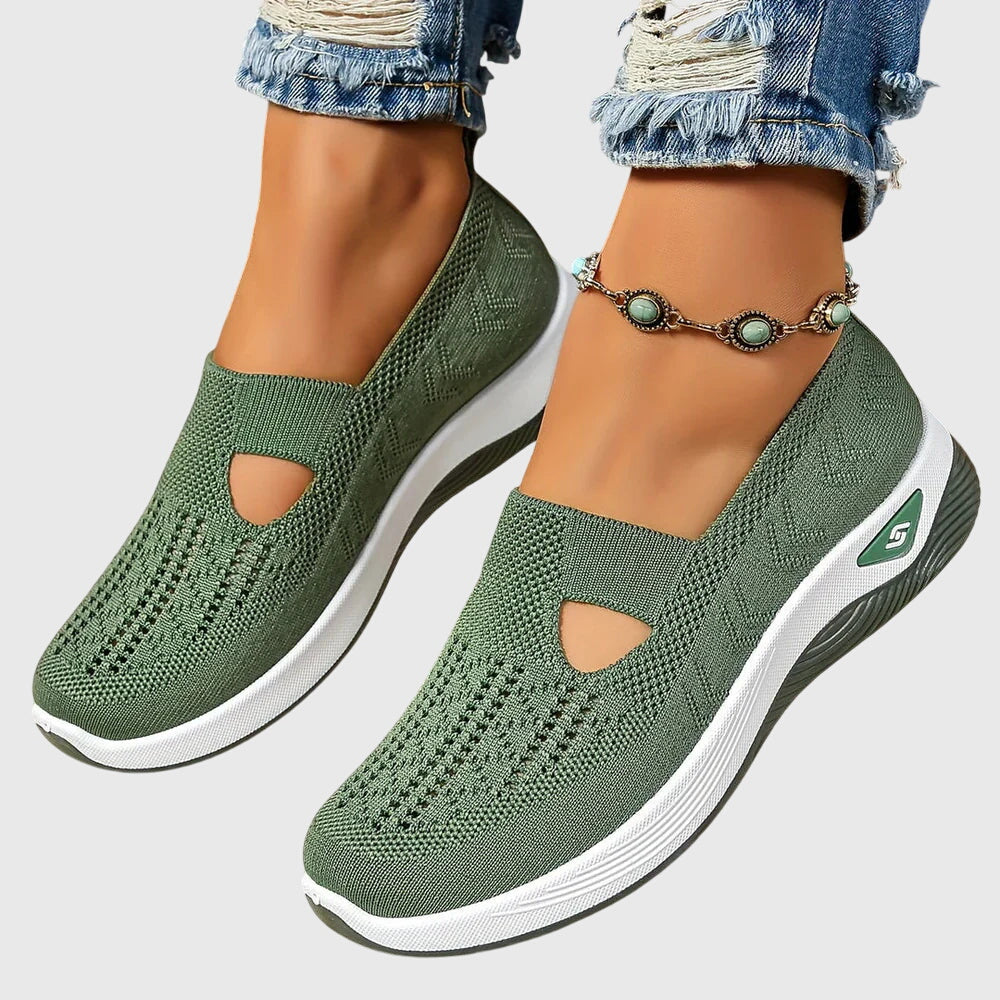 Beatriz | Women's Slip-On Orthopedic Flats with Knit Diamond Detail
