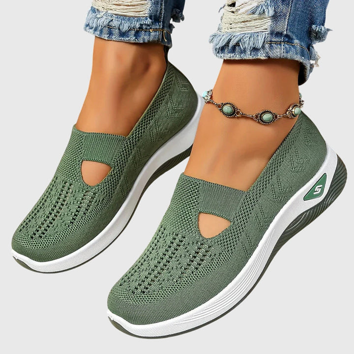 Beatriz | Women's Slip-On Orthopedic Flats with Knit Diamond Detail