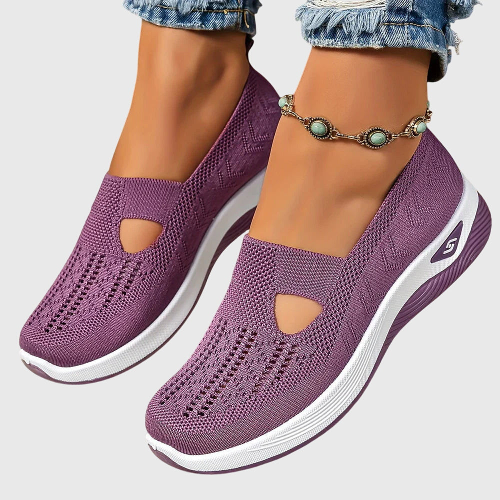 Beatriz | Women's Slip-On Orthopedic Flats with Knit Diamond Detail
