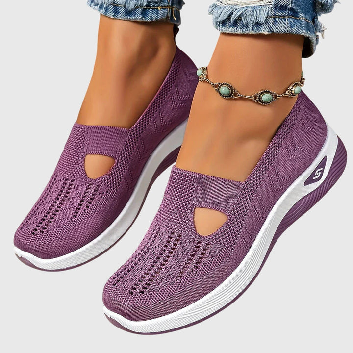 Beatriz | Women's Slip-On Orthopedic Flats with Knit Diamond Detail