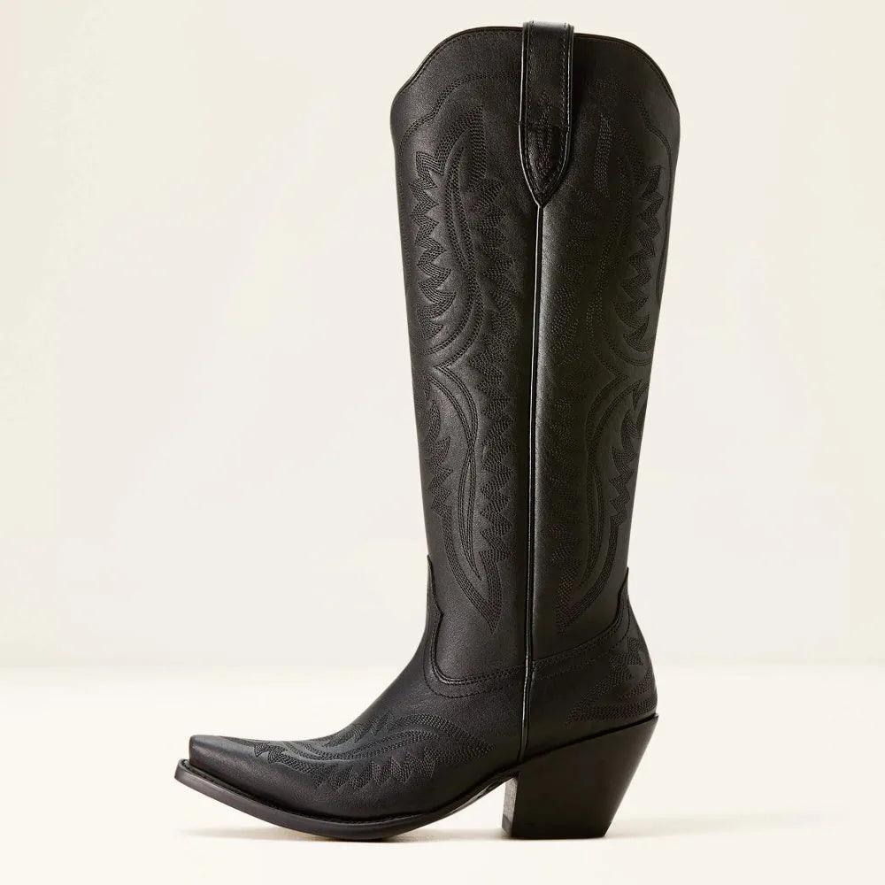 Sabrina | Women's Embroidered Knee High Boots – Western Pointed Toe Style