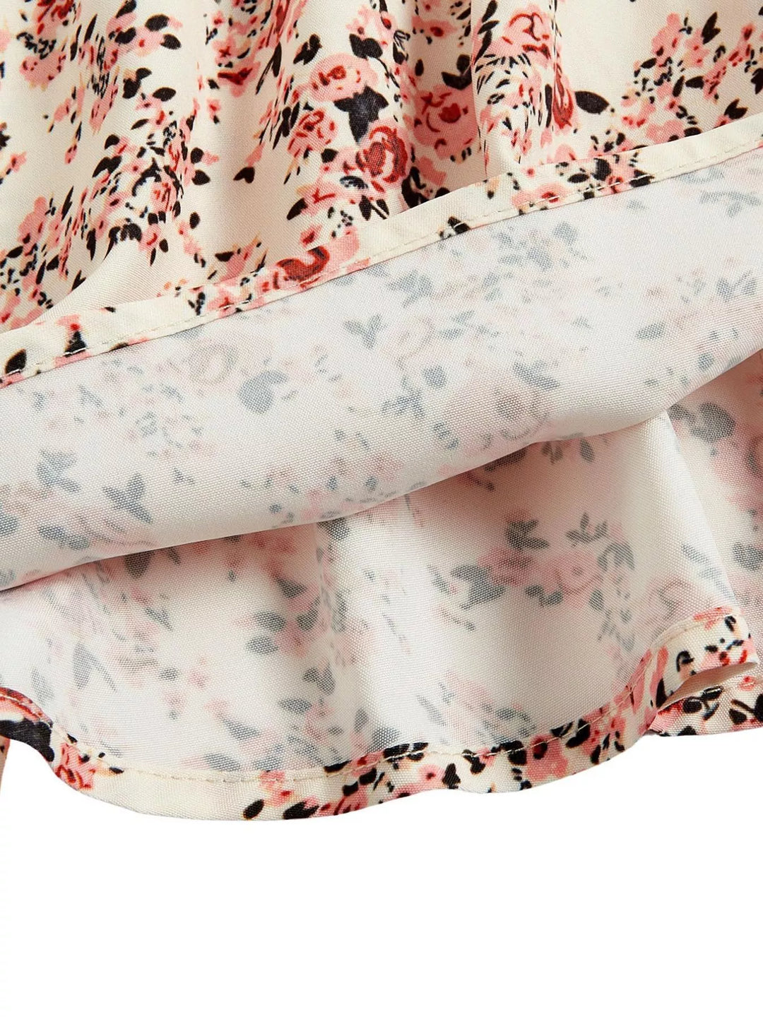 Odette | Women's Tie Strap Square Neck Floral Mini Dress