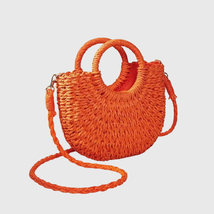 Verity | Women's Bag Woven Round Handle Crossbody