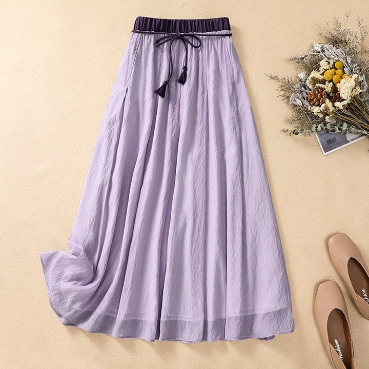 Juniper | Women's Tassel Tie Waist Maxi Skirt
