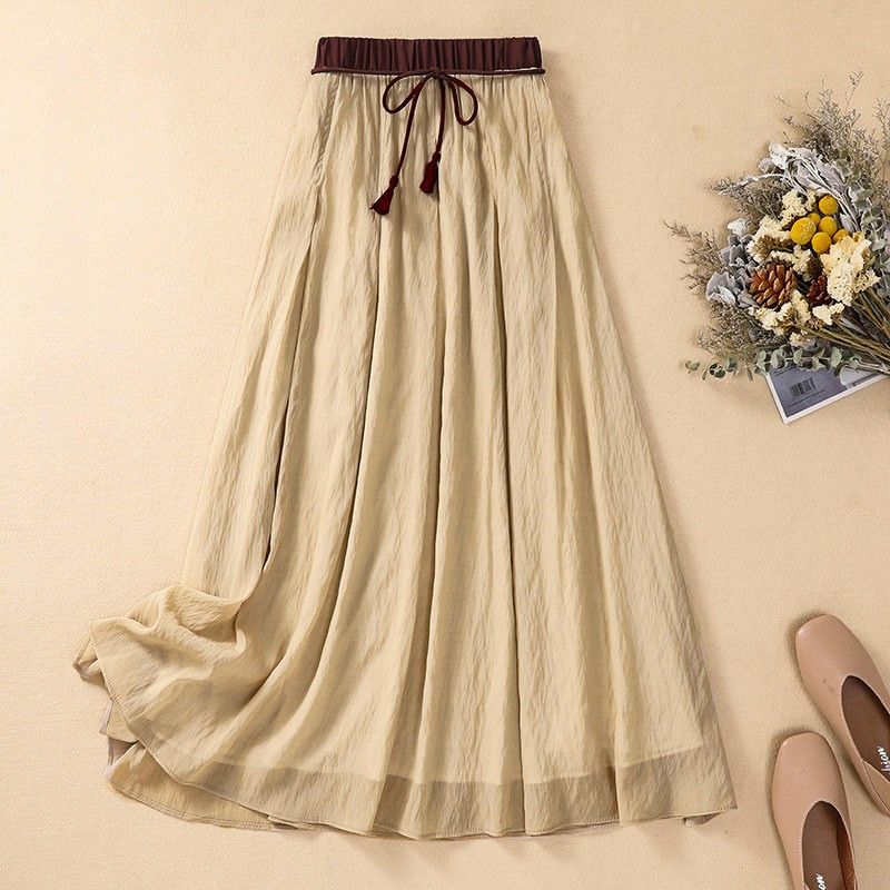 Juniper | Women's Tassel Tie Waist Maxi Skirt