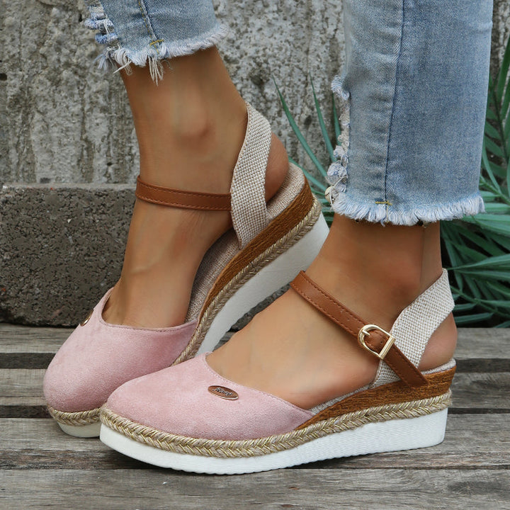 Naxos | Ankle Strap Espadrille Wedge Sandals
