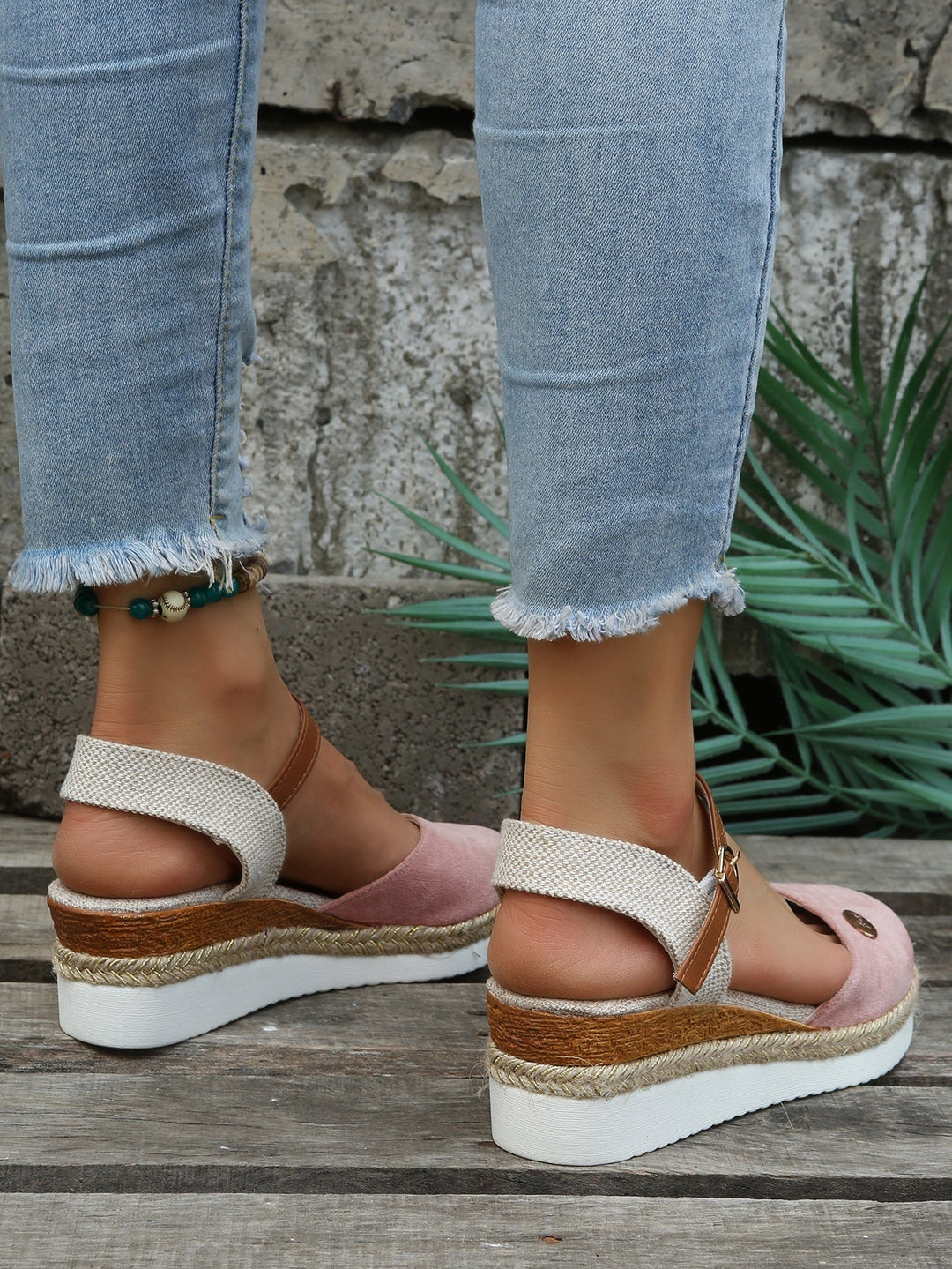 Naxos | Ankle Strap Espadrille Wedge Sandals