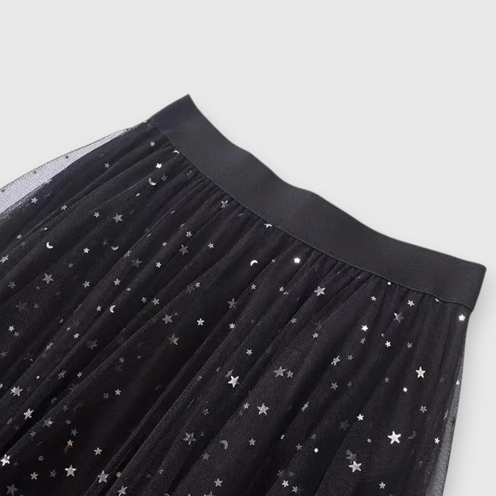 Seraphine | Women's Sequin Tulle Handkerchief Skirt