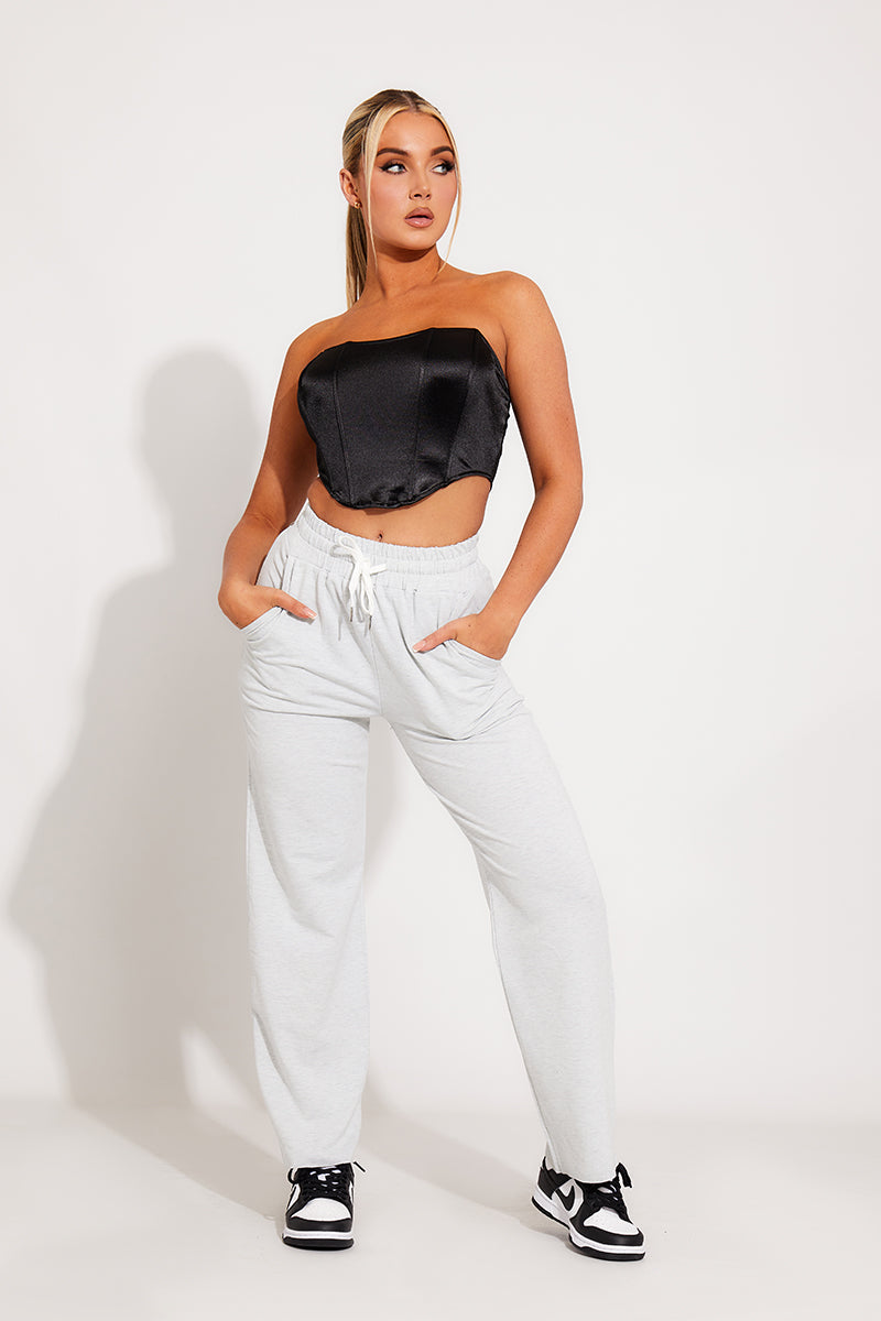 Elin | Women's Sweatpants – Straight-Leg Drawstring Cotton Joggers