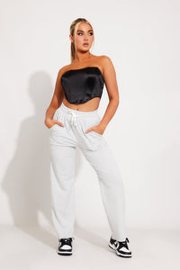 Elin | Women's Sweatpants – Straight-Leg Drawstring Cotton Joggers
