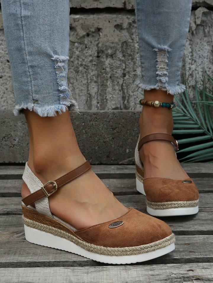 Naxos | Ankle Strap Espadrille Wedge Sandals