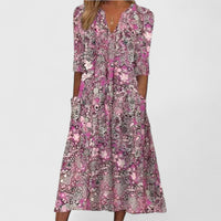 Celeste | Paisley Floral Pocket Summer Dress