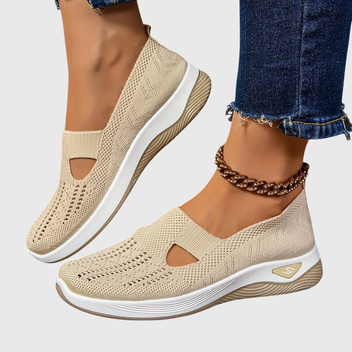 Beatriz | Women's Slip-On Orthopedic Flats with Knit Diamond Detail
