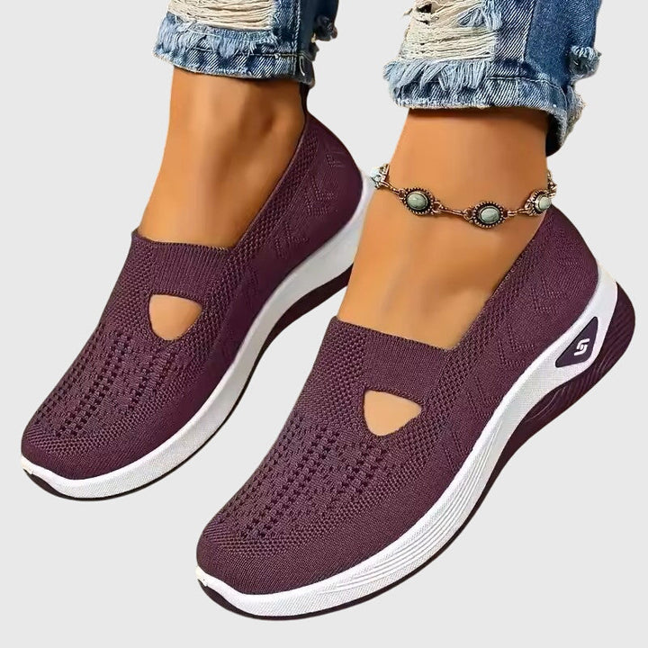 Beatriz | Women's Slip-On Orthopedic Flats with Knit Diamond Detail