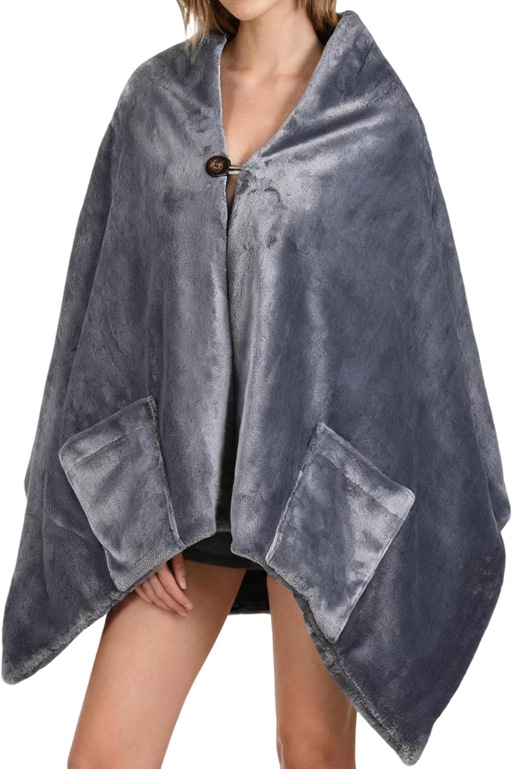 USB Heated Shawl Wrap – Portable Electric Heated Throw with 3 Heat Levels, Timer &amp; Overheat Protection, 63 x 24 in