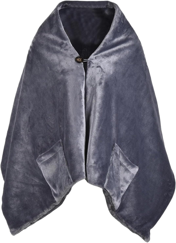 USB Heated Shawl Wrap – Portable Electric Heated Throw with 3 Heat Levels, Timer &amp; Overheat Protection, 63 x 24 in