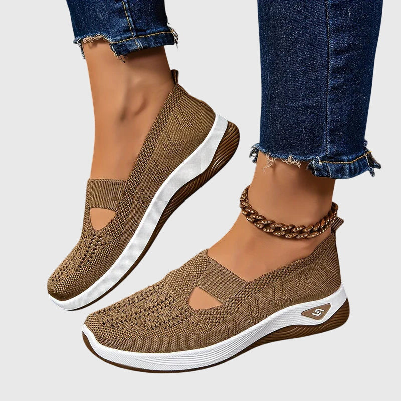 Beatriz | Women's Slip-On Orthopedic Flats with Knit Diamond Detail