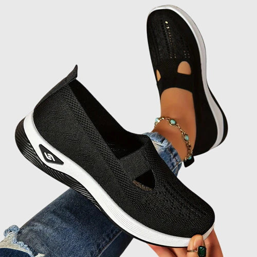Beatriz | Women's Slip-On Orthopedic Flats with Knit Diamond Detail