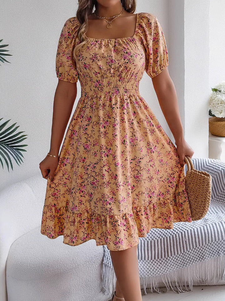 Bellamy | Ditsy Floral Puff Sleeve Off Shoulder Dress