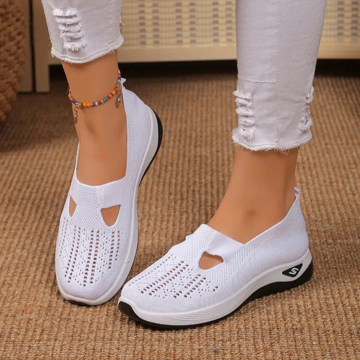 Beatriz | Women's Slip-On Orthopedic Flats with Knit Diamond Detail