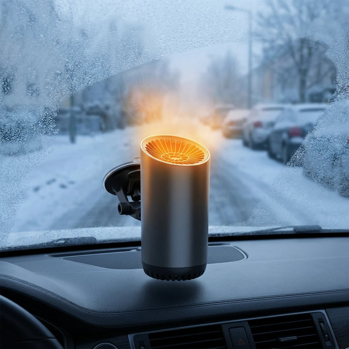 Portable Car Heater and Defroster – 12V Car Heater Fan for Windshield Fog &amp; Frost, with Mounting Bracket – FrostClear