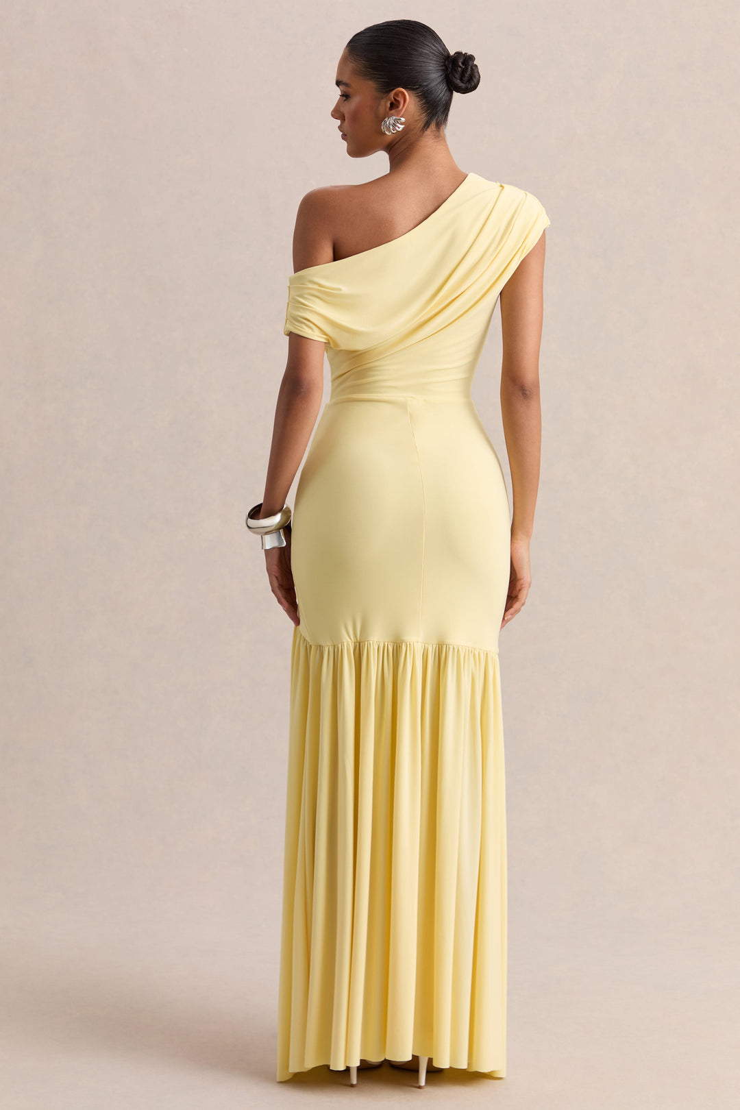 Sophia | Women's One Shoulder Wedding Guest Dress with Ruched Waist
