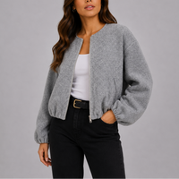 Reyna | Women's Bomber Jacket – Lightweight Zip-Up Relaxed Fit