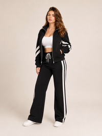 Vienna | Women's Tracksuit – Zip-Up Jacket & Wide-Leg Trousers Two-Piece Set