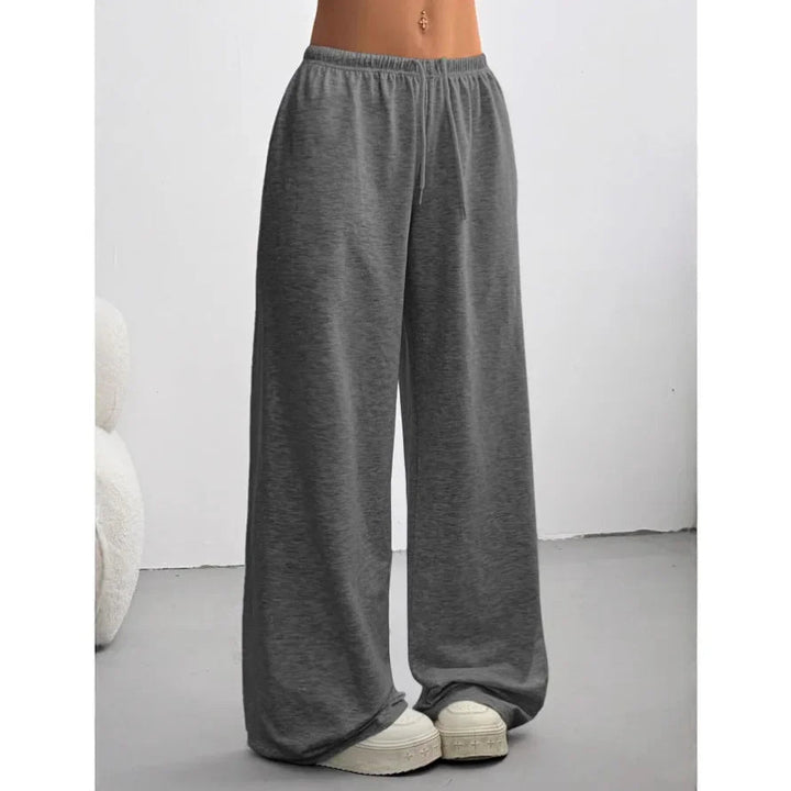 Talia | Women's Sweatpants – Relaxed Fit Wide Leg Solid Colour Joggers