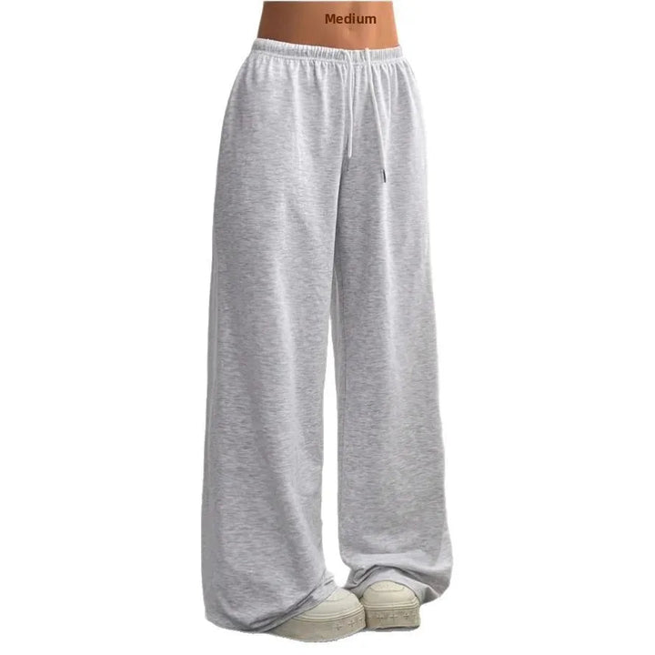 Talia | Women's Sweatpants – Relaxed Fit Wide Leg Solid Colour Joggers