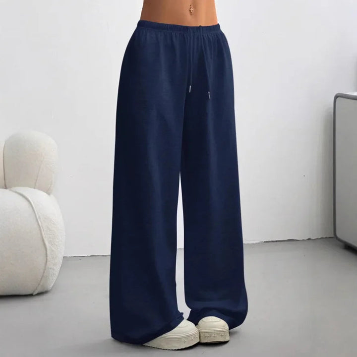 Talia | Women's Sweatpants – Relaxed Fit Wide Leg Solid Colour Joggers