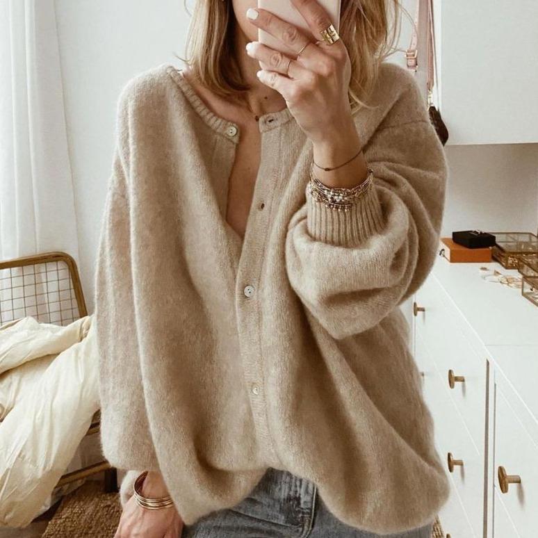 Colette | Women's Sleeveless Knit Cardigan – Button Front Ribbed Design