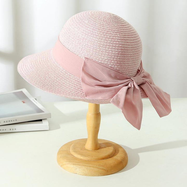 Josephine | Women's Wide Brim Crochet Hat with Bow Tie Accent