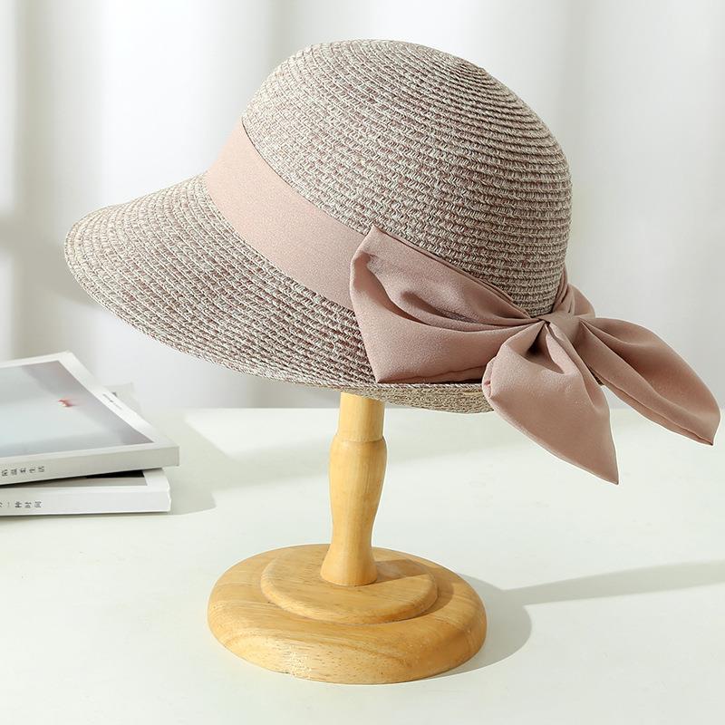 Josephine | Women's Wide Brim Crochet Hat with Bow Tie Accent