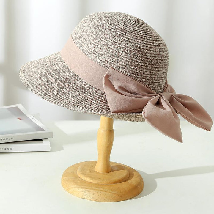 Josephine | Women's Wide Brim Crochet Hat with Bow Tie Accent