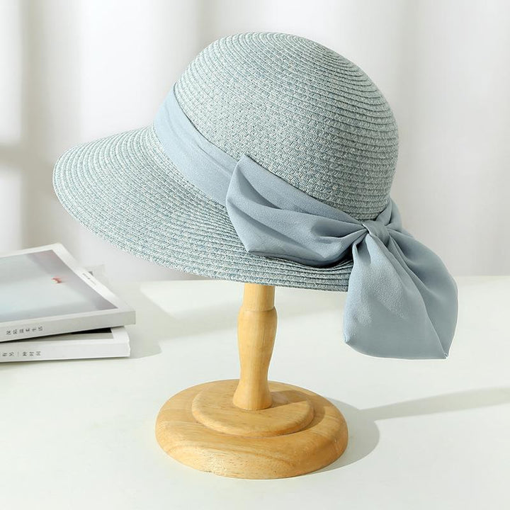 Josephine | Women's Wide Brim Crochet Hat with Bow Tie Accent