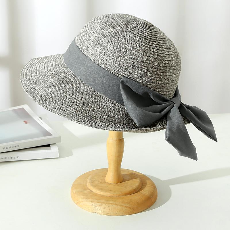 Josephine | Women's Wide Brim Crochet Hat with Bow Tie Accent