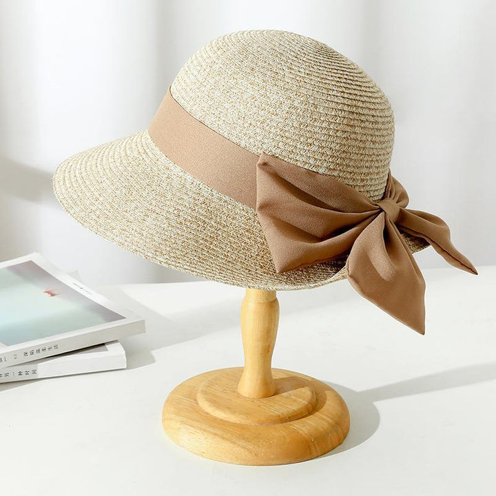 Josephine | Women's Wide Brim Crochet Hat with Bow Tie Accent