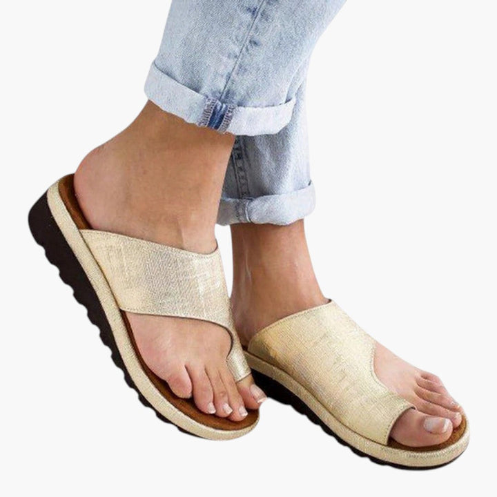 Bondi | Toe Ring Platform Sandals with Cushioned Footbed