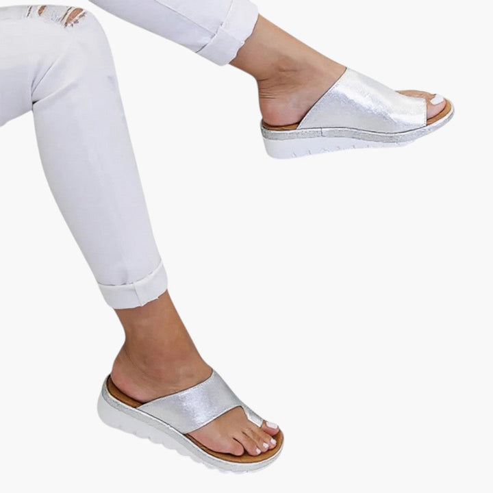 Bondi | Toe Ring Platform Sandals with Cushioned Footbed